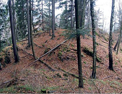 Mladkovský hrádek – stopy hrádku